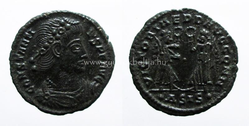 II. Constantius AE3 VICTORIAE DD AVGG Q NN
